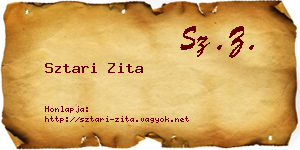 Sztari Zita névjegykártya